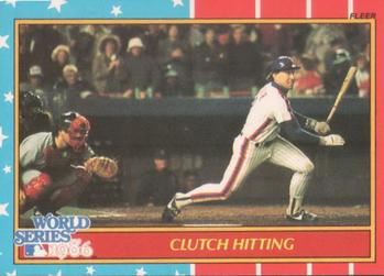 1987 Fleer - World Series #4 Clutch Hitting Front
