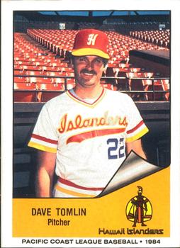 1984 Cramer Hawaii Islanders #126 Dave Tomlin Front