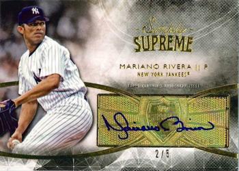 2014 Topps Supreme - Simply Supreme Autographs Black #SSU-MR Mariano Rivera Front