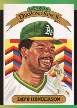 1989 Donruss - Super Diamond Kings #20 Dave Henderson Front