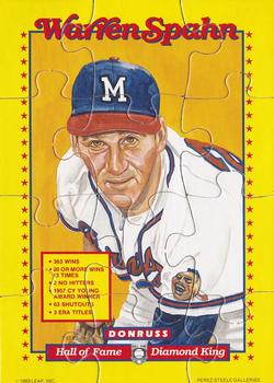 1989 Donruss - Super Diamond Kings #NNO Warren Spahn Front