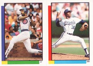 1990 Topps Stickers #47 / 268 Andre Dawson / Tom Gordon Front