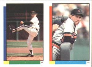 1990 Topps Stickers #84 / 282 Don Robinson / Mike Henneman Front