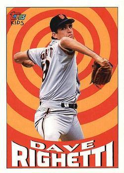 1992 Topps Kids #62 Dave Righetti Front