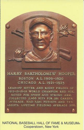 1965-22 Cooperstown Plaque Postcards #NNO Harry Hooper Front