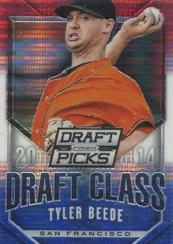 2014 Panini Prizm Perennial Draft Picks - 2014 Draft Class Prizms Red White and Blue #13 Tyler Beede Front