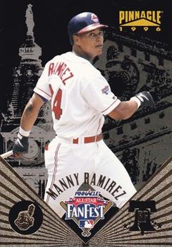 1996 Pinnacle FanFest #24 Manny Ramirez Front