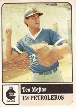 1991-92 Venezuelan Winter League Stickers #154 Teo Mejias Front