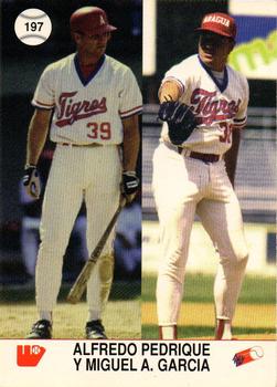 1994-95 Line Up Venezuelan Winter League #197 Roberto Zambrano / Julio Armas / Al Pedrique / Miguel A. Garcia Back