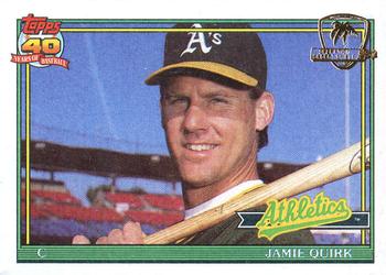 1991 Topps - Desert Shield #132 Jamie Quirk Front