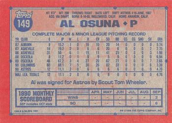 1991 Topps - Desert Shield #149 Al Osuna Back