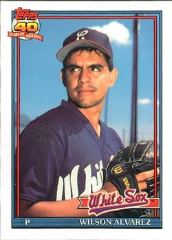 1991 Topps - Collector's Edition (Tiffany) #378 Wilson Alvarez Front