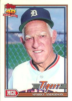 1991 Topps - Collector's Edition (Tiffany) #519 Sparky Anderson Front