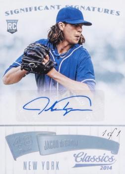 2014 Panini Classics - Significant Signatures Platinum #90 Jacob deGrom Front