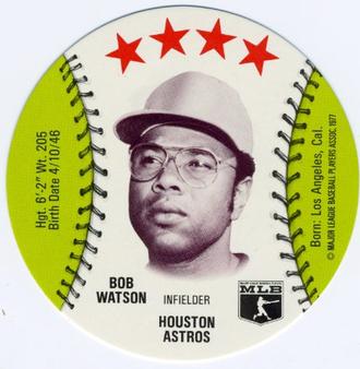 1977 Detroit Caesars Discs #NNO Bob Watson Front