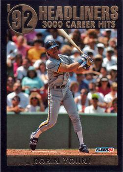 1992 Fleer Update - '92 Headliners #2 Robin Yount  Front