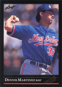 1992 Leaf - Black Gold #190 Dennis Martinez Front