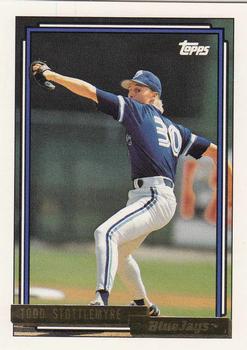 1992 Topps - Gold #607 Todd Stottlemyre Front