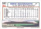 1992 Topps Micro #597 Mike Magnante Back