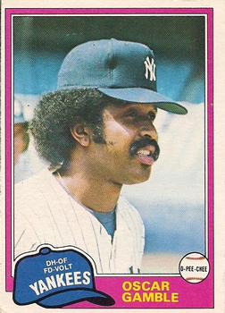 1981 O-Pee-Chee - Gray Back #139 Oscar Gamble Front