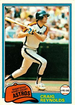 1981 O-Pee-Chee - Gray Back #12 Craig Reynolds Front