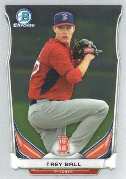 2014 Bowman Draft - Chrome Top Prospects #CTP-20 Trey Ball Front