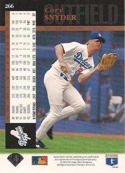 1994 Upper Deck - Electric Diamond #266 Cory Snyder Back