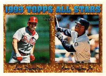 1994 Topps - Gold #388 Len Dykstra / Ken Griffey, Jr. Front