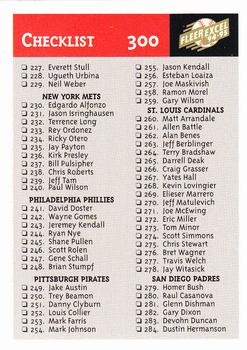 1994-95 Fleer Excel #300 Checklist: 227-300 Front