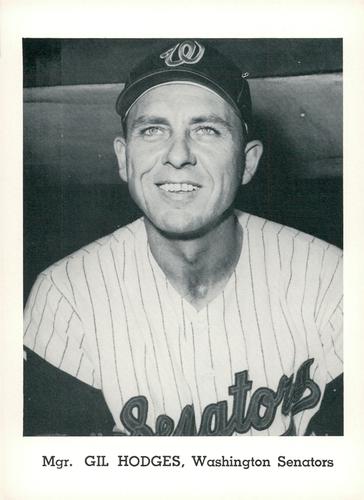 1964 Jay Publishing Washington Senators #NNO Gil Hodges Front