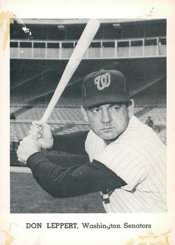 1964 Jay Publishing Washington Senators #NNO Don Leppert Front