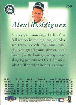 1997 Sports Illustrated #158 Alex Rodriguez Back