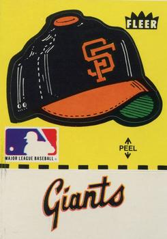 1980 Fleer Baseball Stickers #NNO San Francisco Giants Cap Front