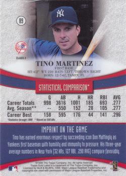 1999 Topps Gold Label - Class 2 #89 Tino Martinez Back
