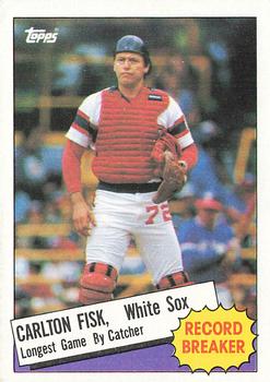 1985 Topps #1 Carlton Fisk Front