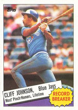 1985 Topps #4 Cliff Johnson Front