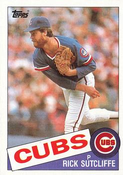 1985 Topps #72 Rick Sutcliffe Front