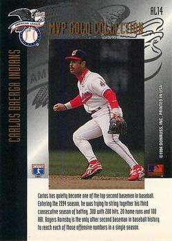 1994 Leaf - MVP Contender Gold Collection #AL14 Carlos Baerga Back