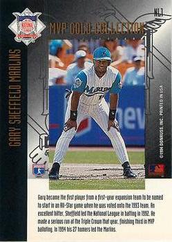 1994 Leaf - MVP Contender Gold Collection #NL1 Gary Sheffield Back