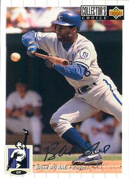 1994 Collector's Choice - Silver Signature #201 Brian McRae Front