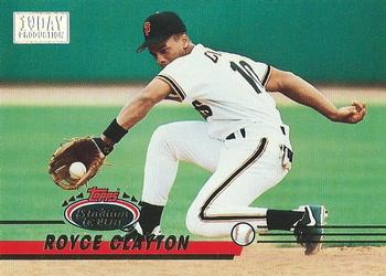 1993 Stadium Club - First Day Production #39 Royce Clayton Front