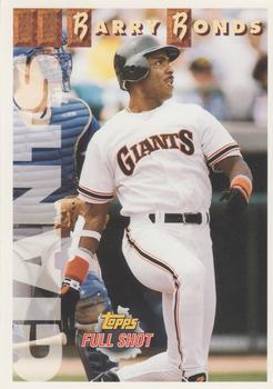 1993 Bowman - Topps Full Shot #3 Barry Bonds Front