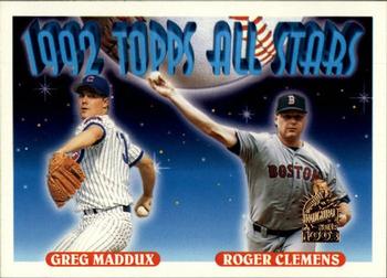 1993 Topps - Inaugural Marlins #409 Greg Maddux / Roger Clemens Front