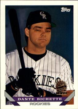 1993 Topps - Inaugural Marlins #644 Dante Bichette Front