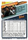 1993 Topps Micro #273 Dan Walters Back