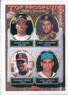 1993 Topps Micro #494 Kevin Young / Adell Davenport / Eduardo Perez / Lou Lucca Front