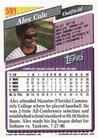 1993 Topps Micro #591 Alex Cole Back