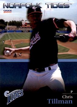 2011 Choice Norfolk Tides #37 Chris Tillman Front