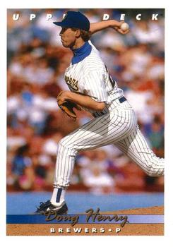 1993 Upper Deck - Gold Hologram #395 Doug Henry Front