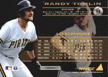 1994 Pinnacle - Artist's Proofs #49 Randy Tomlin Back